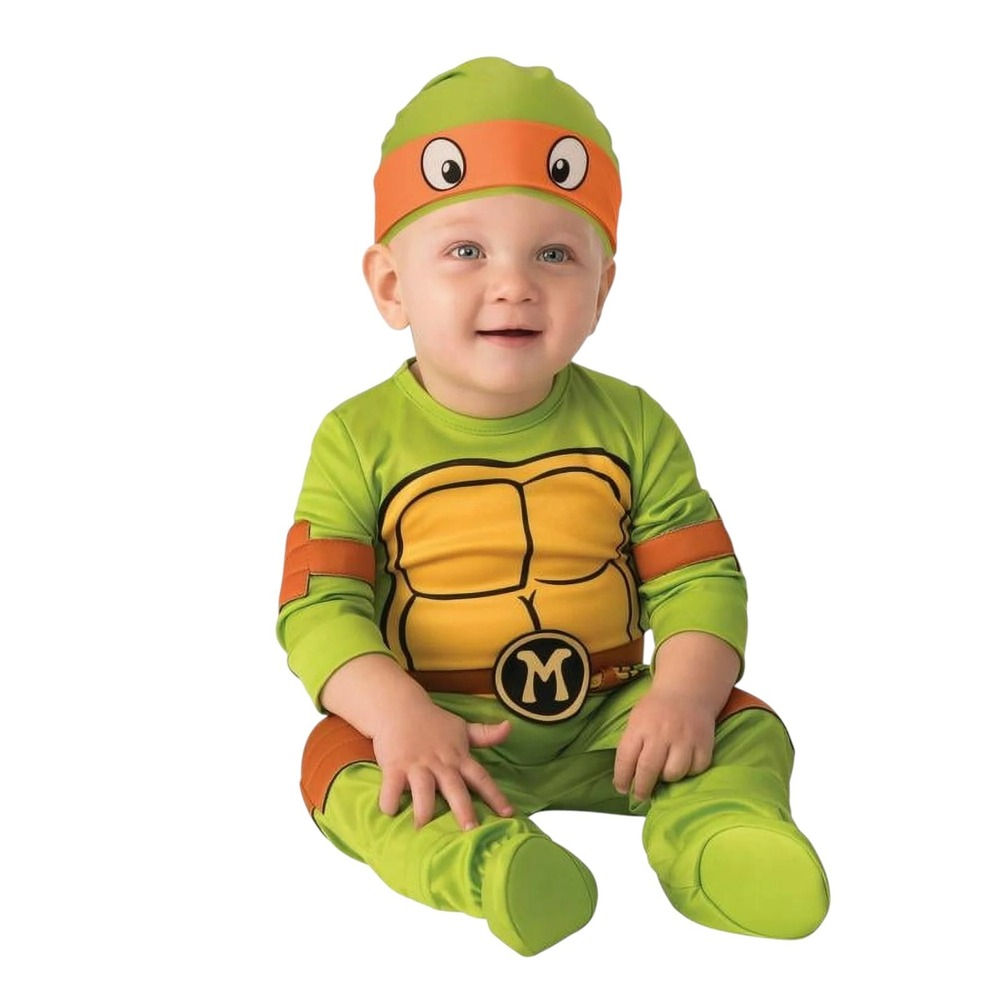 Infant Nickelodeon Teenage Mutant Ninja Turtle Costume All 4 Turtles 6-12 mo - Picture 3 of 8